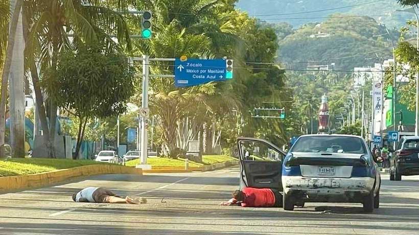 Ataque en la costera Miguel Alemán de Acapulco deja dos hombres sin vida