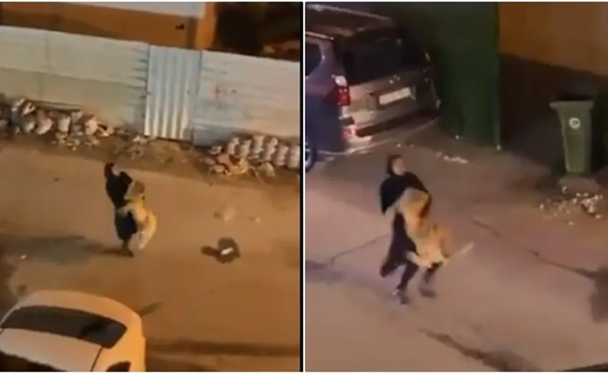VIDEO: Captan a joven cargando un león en brazos