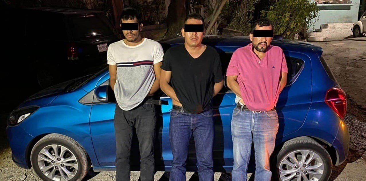 Detienen a tres hombres en Chilpancingo