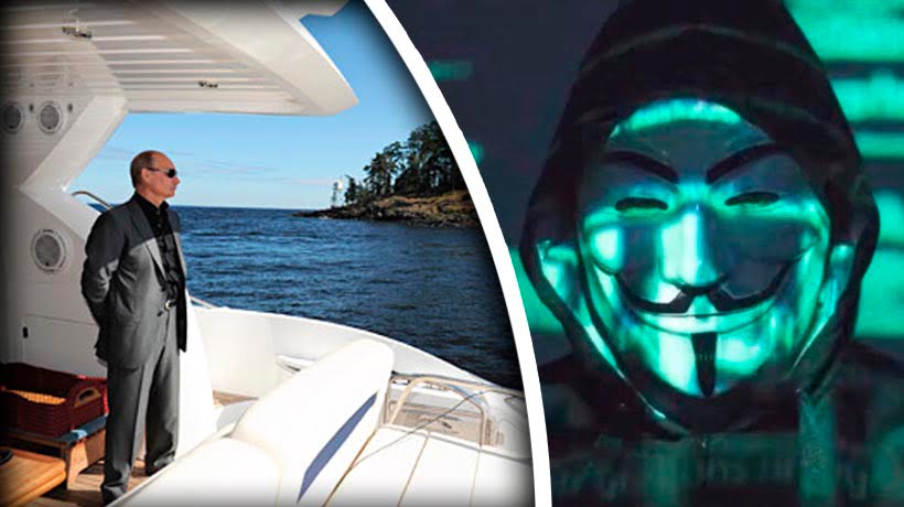 Hackea Anonymous lujoso yate de Vladimir Putin