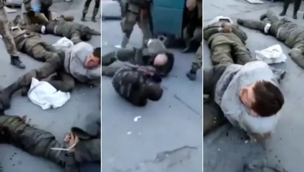Revela vídeo presunta tortura a prisioneros de guerra rusos en Ucrania