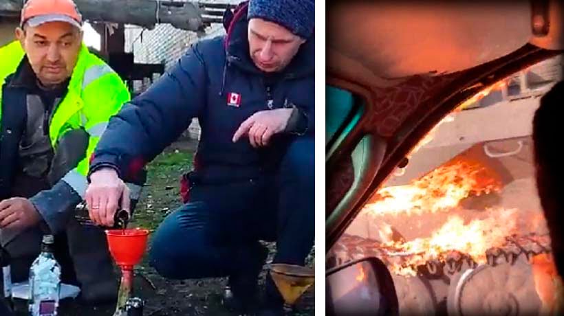 Anima gobierno de Ucrania a civiles a lanzar bombas molotov a los rusos