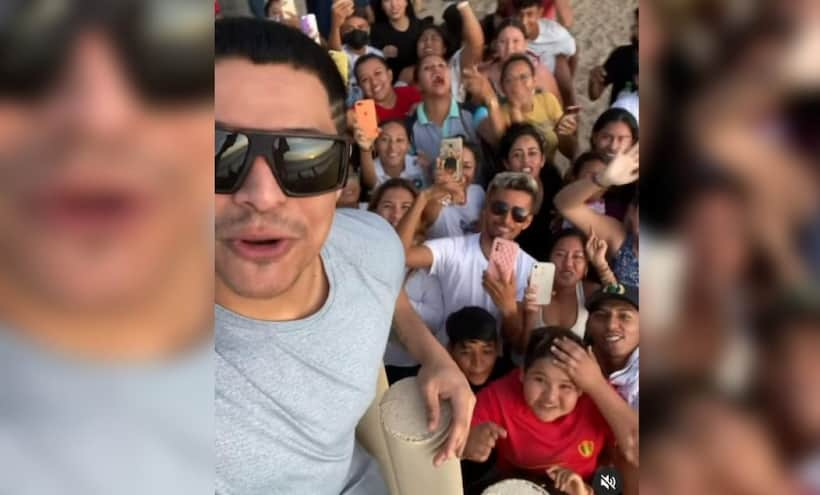 Enloquece a fans visita de Eduin Caz a Zihuatanejo