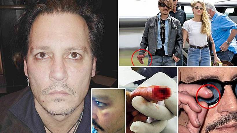 Amber Heard hirió dedo de Johnny Depp con un botellazo, afirma el actor