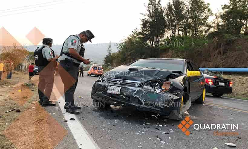 Fuerte accidente deja 5 lesionados en Chilpancingo