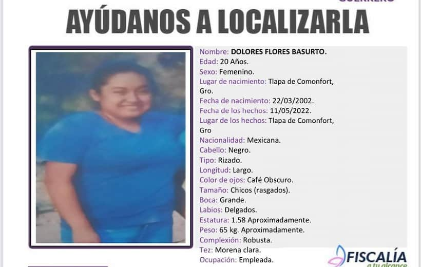 Piden ayuda para encontrar a joven desaparecida en Tlapa