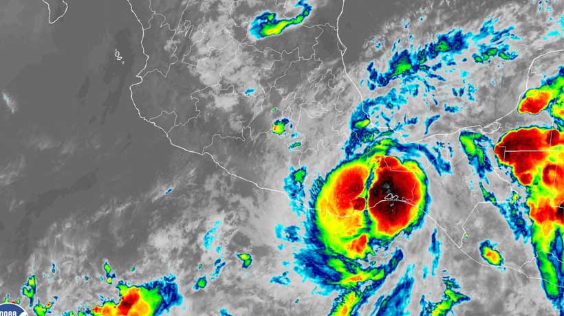 Agatha se debilita; provocará lluvias en Guerrero, Chiapas, Tabasco y Veracruz
