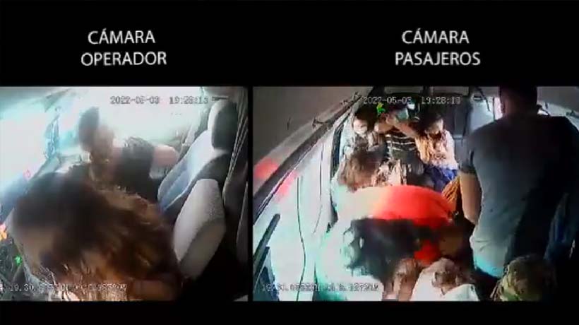 VIDEO: Sorprenden y balean a asaltantes de combi en Edomex