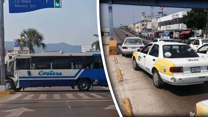 Suspende servicio Acabús; bloqueos en La Cima, Caleta, Ejido, Sabana, Cine Río…