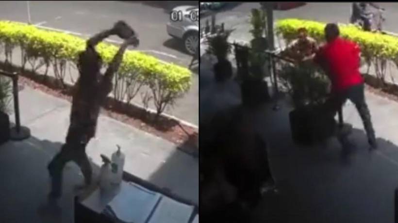 VIDEO: Golpea hombre con tabique a un joven en CDMX