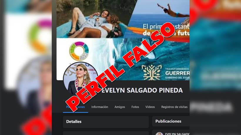 Crean cuenta falsa de Evelyn Salgado; pide ayuda para denunciarla