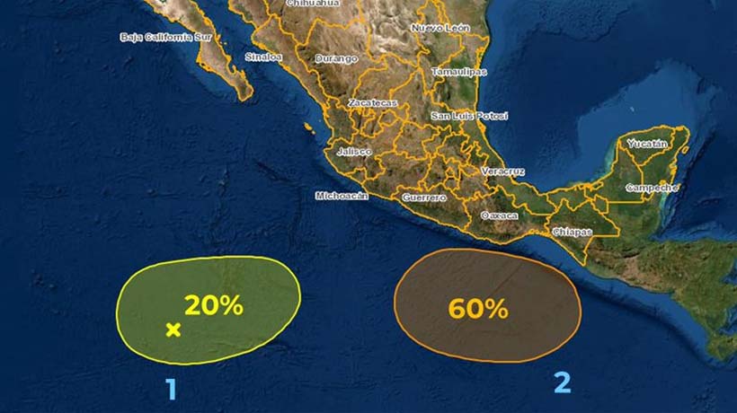 Vigila PC Acapulco zonas de baja presión con potencial ciclónico