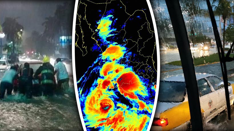 Van seis horas de lluvia por Blas en Acapulco; reportan afectaciones