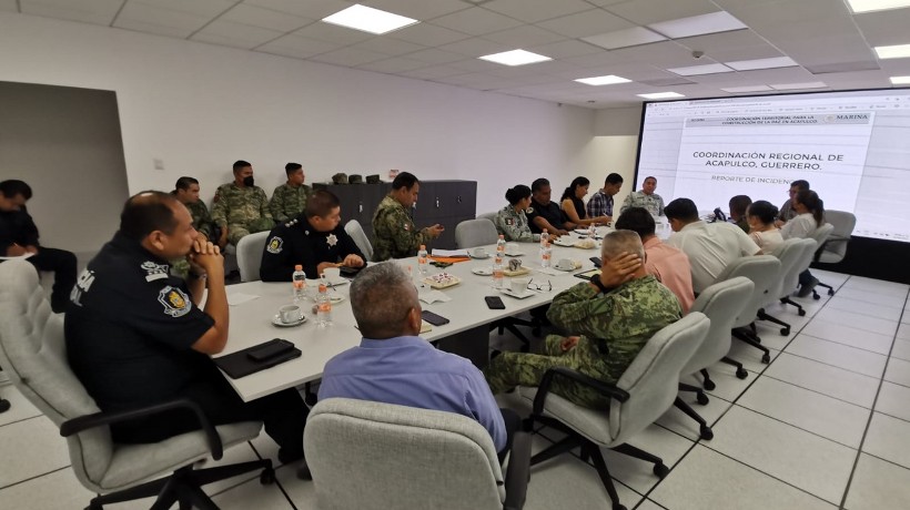 Revisa Mesa de Coordinación hechos tras bloqueo en Costera de Acapulco