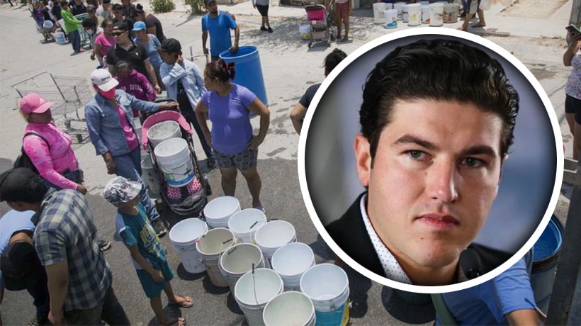 Reclama Samuel García ayuda a estados por crisis del agua