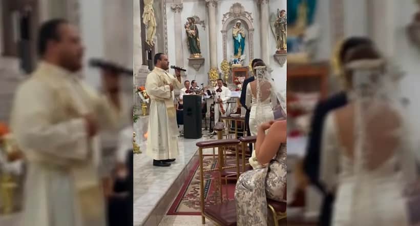 VIRAL: Sacerdote ameniza boda cantando “Mi razón de ser” de Banda MS