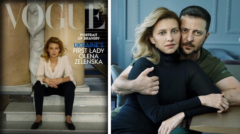 Posan Zelensky y su esposa para Vogue en plena guerra; generan debate en redes
