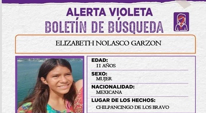 Activan Alerta Violeta por menor desaparecida en Chilpancingo