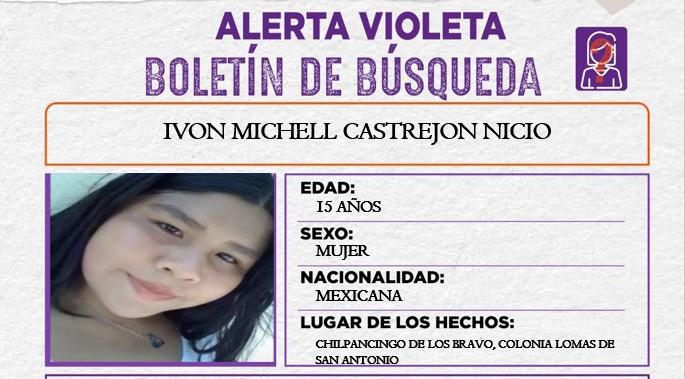 Activan Alerta Violeta por desaparición de menor en Chilpancingo