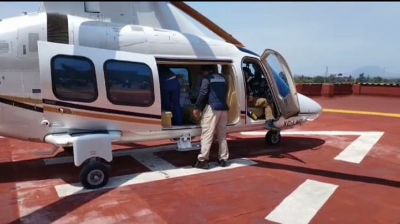 Trasladan a recien nacida en helicóptero a hospital de CDMX