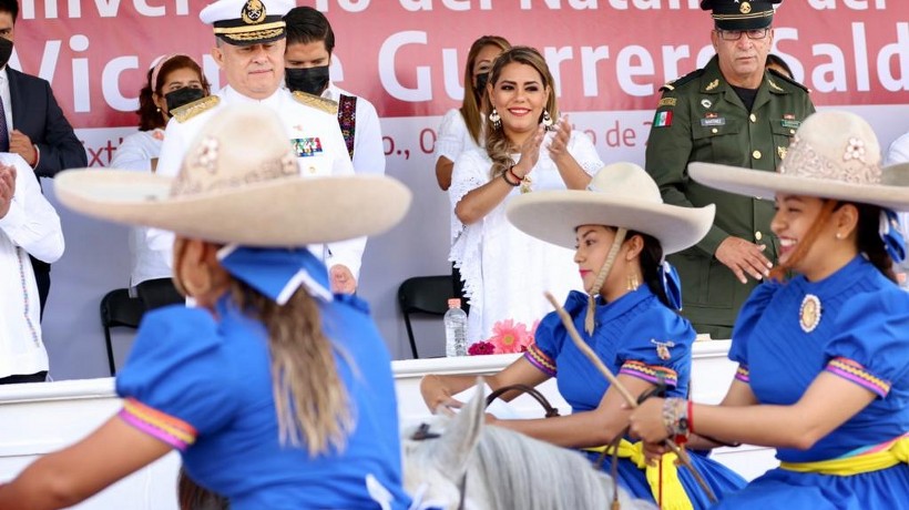 Conmemora Evelyn Salgado natalicio de Vicente Guerrero en Tixtla