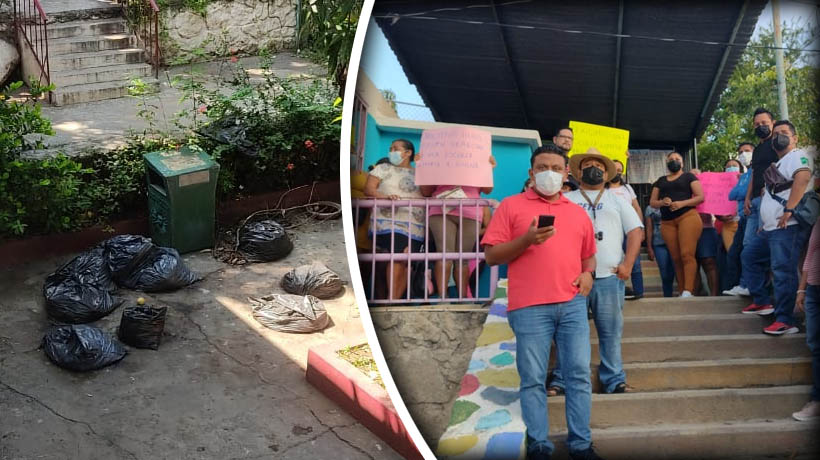Tiene intendente un ‘cochinero’ en jardín de niños de Acapulco, acusan