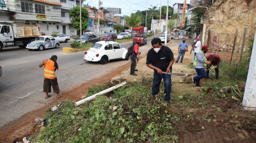 Mejora Ayuntamiento imagen urbana de la Ruiz Cortines de Acapulco