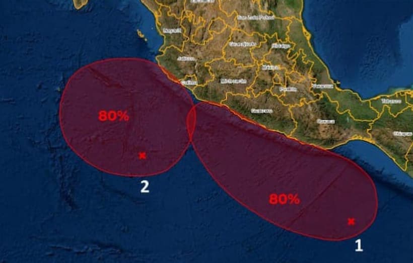 Alerta Protección Civil sobre posible desarrollo de ciclón tropical