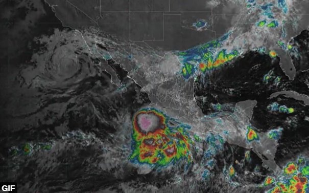 Se forma la Depresión Tropical Doce-E frente a costas de Guerrero