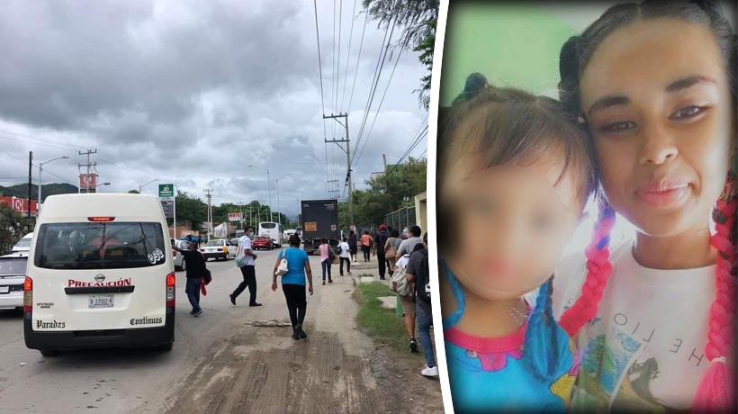 Bloquean en Plaza Patio de Acapulco por desaparición de madre y niña