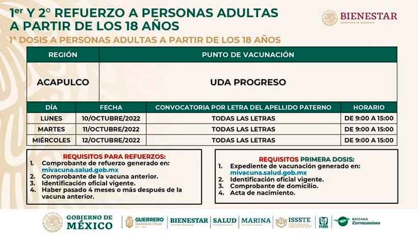Anuncian nueva jornada de vacunación contra Covid-19 en Acapulco