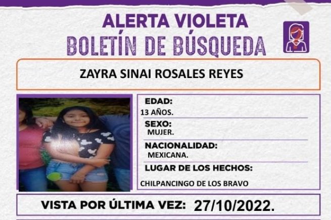 Alerta Violeta: Desaparecen dos menores en Iguala y Chilpancingo