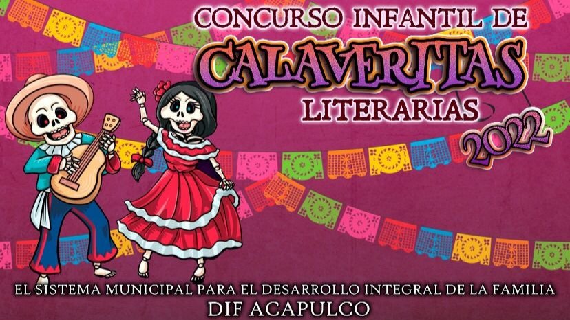 Lanzan convocatoria para Concurso Infantil de Calaveritas en Acapulco