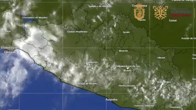 Zona de baja presión provocará chubascos en varias regiones de Guerrero