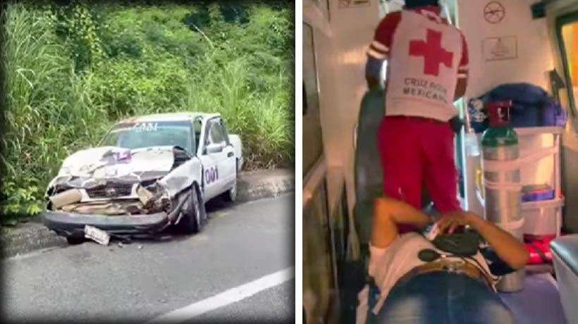 Deja un herido choque en la carretera Zihuatanejo-Lázaro Cárdenas