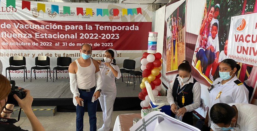 Arranca en Guerrero campaña de vacunación contra la influenza estacional