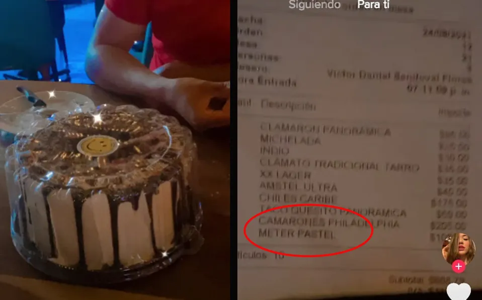 Ofrecen guardarles un pastel y restaurante les cobra el servicio de sorpresa