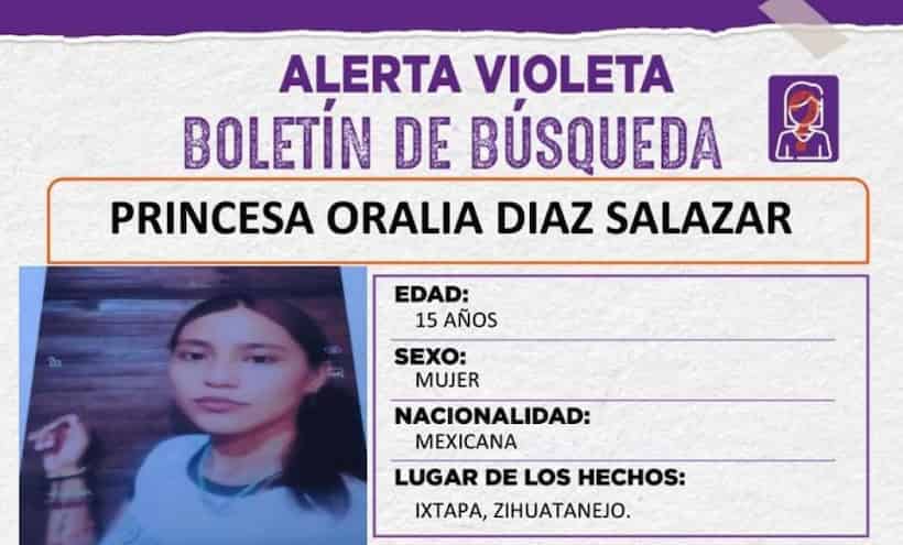 Alerta Violeta: Desaparece en Zihuatanejo una adolescente de 15 años