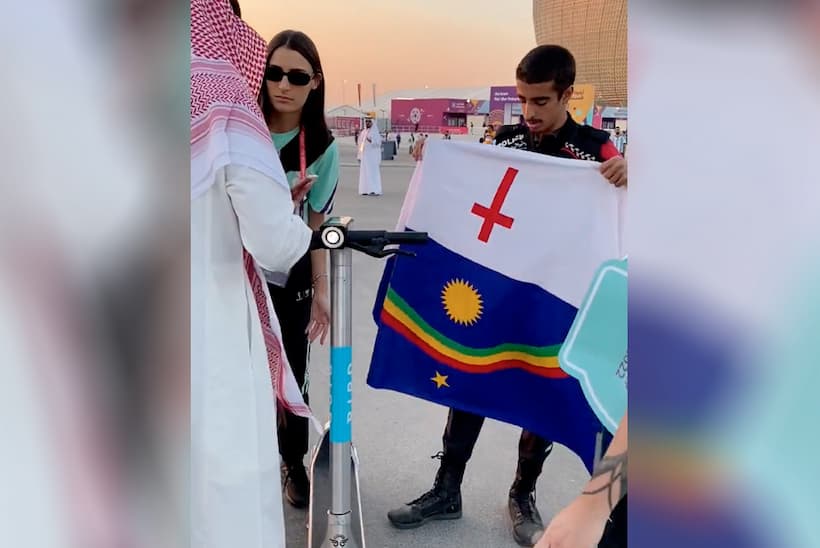 Confunden qataríes bandera de Pernambuco con la LGBT y agreden a reportero brasileño