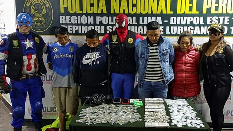 VIDEO: Policías de Perú se disfrazan de Avengers durante redada a narcos
