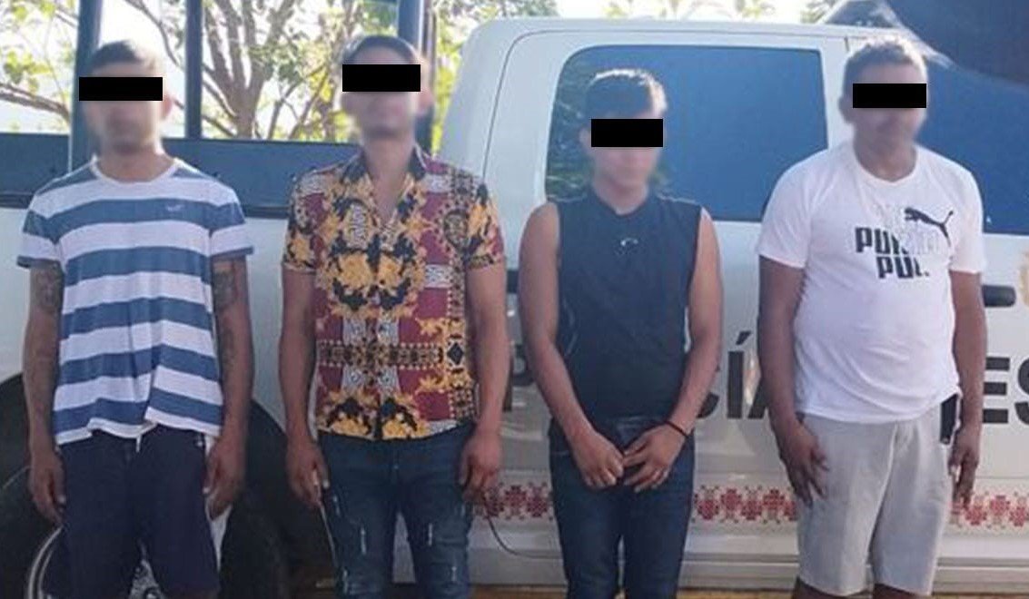 Detienen en Acapulco a cuatro hombres en posesión de presunta droga