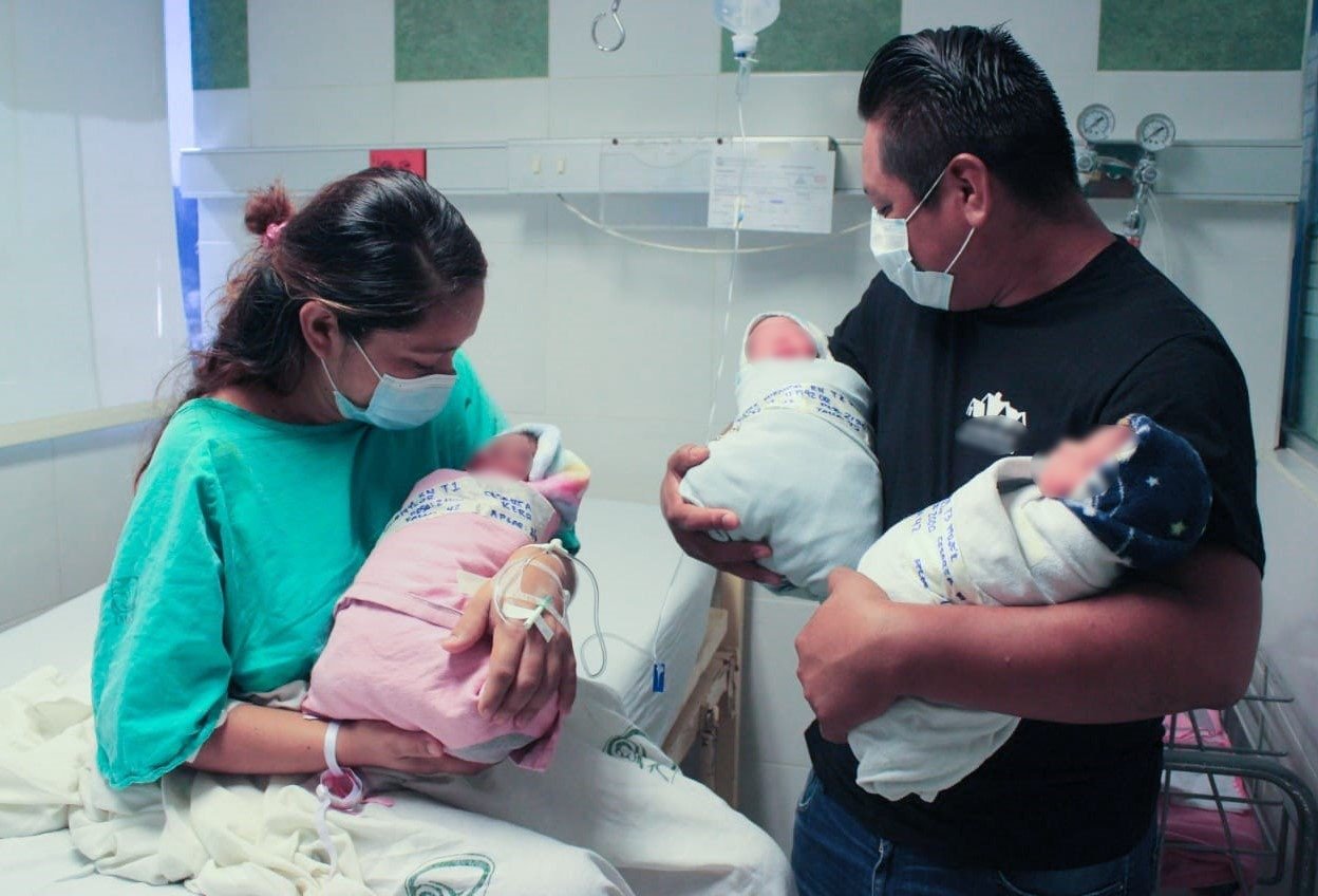 Nacen trillizas en el HGR No. 1 del IMSS en Acapulco 