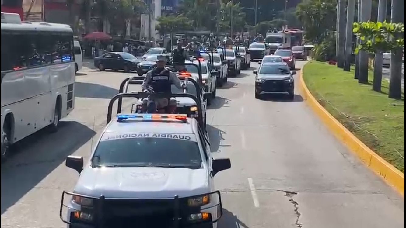 Arriban 200 elementos de la Guardia Nacional a Acapulco