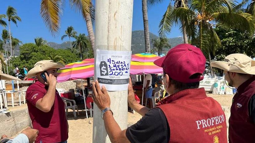 Busca Profeco evitar abusos a turistas en playas de Acapulco