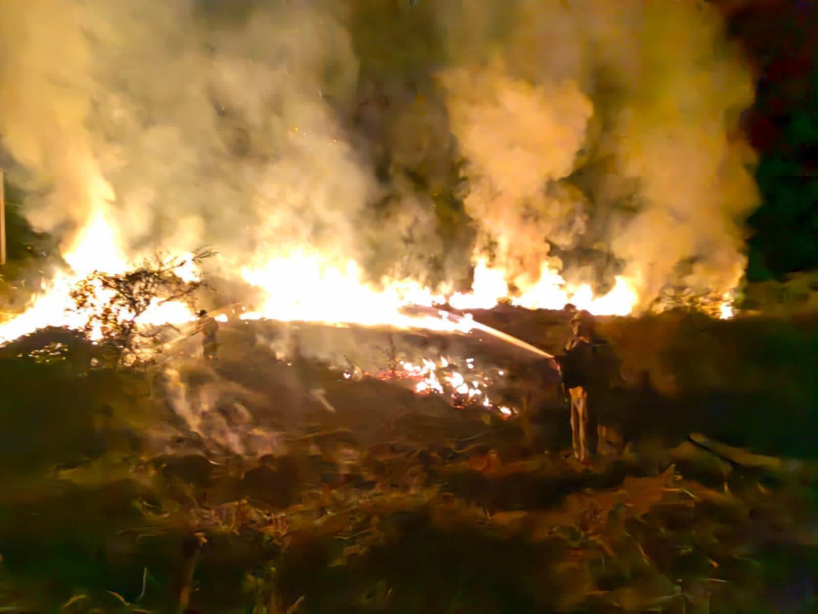 Consume fuego 4 hectáreas de pastizales en la Tierra Caliente