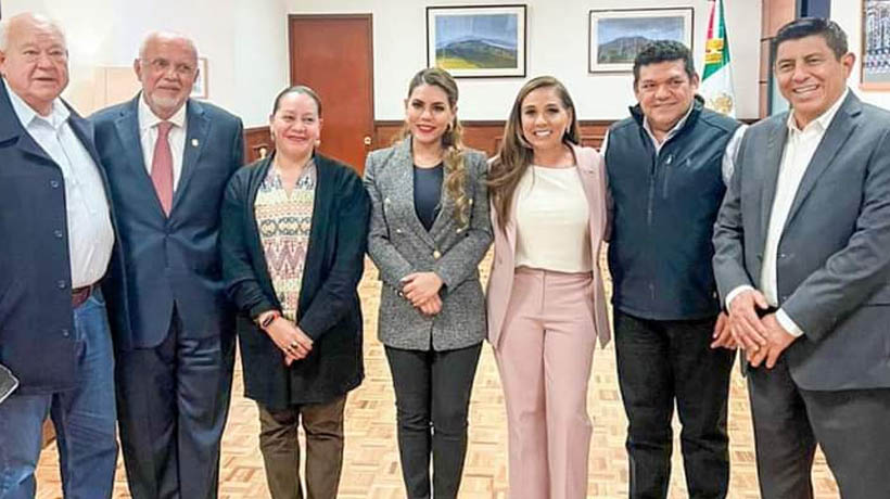 Acude Evelyn Salgado a reunión con Sedatu en Palacio Nacional