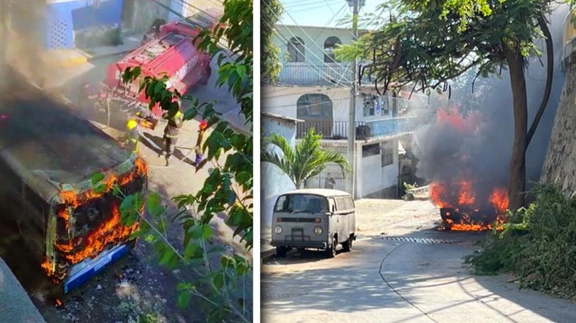 Incendian urbano en La Garita de Acapulco