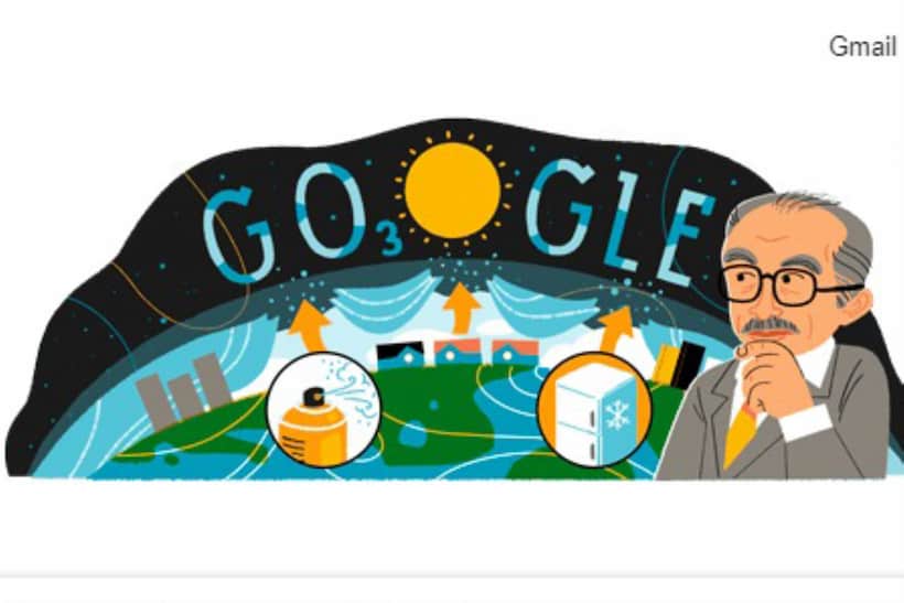 Dedica Google doodle a Mario Molina mexicano ganador del Nobel