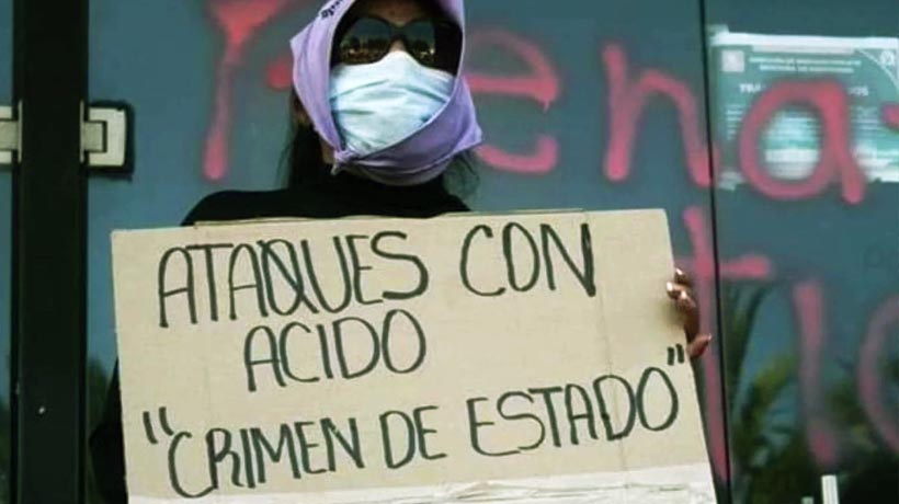 Castigarán con hasta 15 años a quien arroje ácido a mujeres