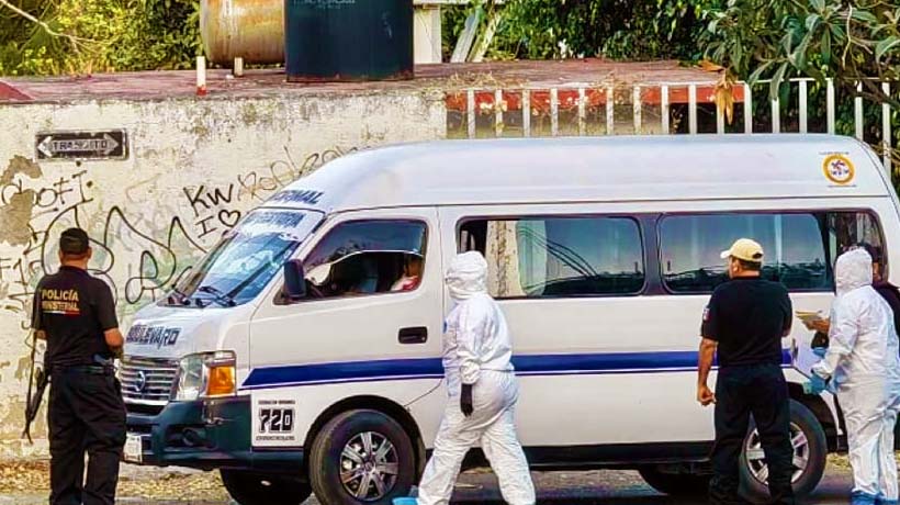Asesinan a balazos a un chófer de Urvan en Jardines del Sur de Chilpancingo
